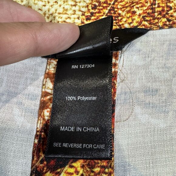 Ali Miles Womens 3X Multicolor Jacket Top Button Front Buttoned Back - Picture 6 of 10